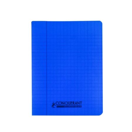 CAHIER POLYPROPYLENE BLEU 17*22 48P CONQUERANT