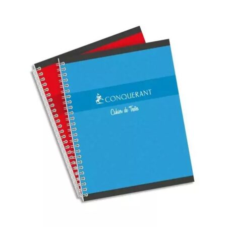 Cahier de texte a spiral 148p 17*22 conquerant
