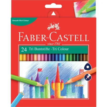 CRAYON COULEUR 24 FABER CASTELL