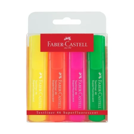 LOT DE 4 SURLIGNEURS FABER CASTEL