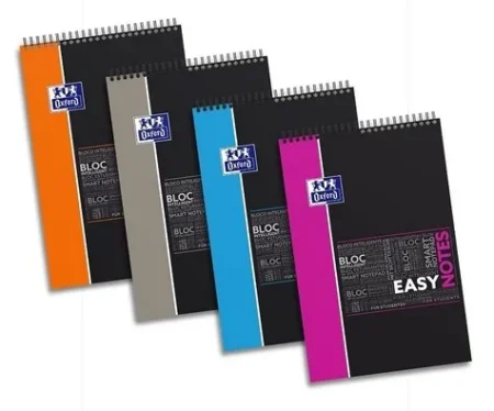 REGISTRE SPIRAL 160P PERFOREES AVEC MARGE ET PETITS CARREAUX OXFORD