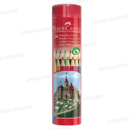 CRAYON COULEUR 24 BTE EN METAL FABER CASTELL