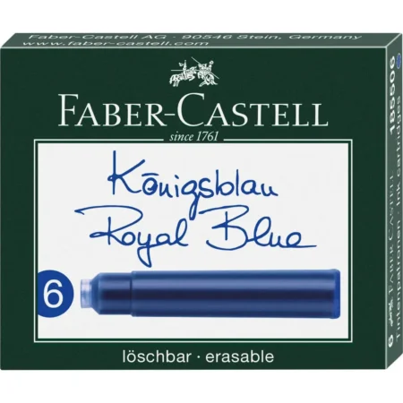 CARTOUCHE D'ENCRE BLEU FABER CASTELL