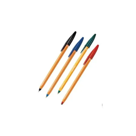 STYLO ORANGE POINTE FINE BLEU BIC